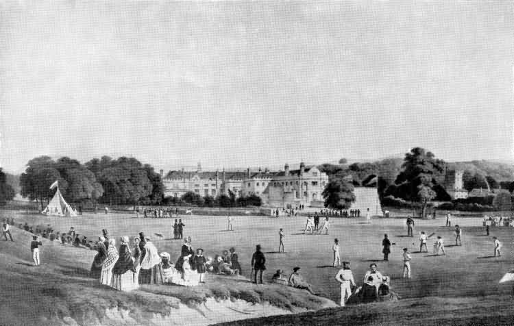 Cricket on the Mead, Tonbridge School - 1851