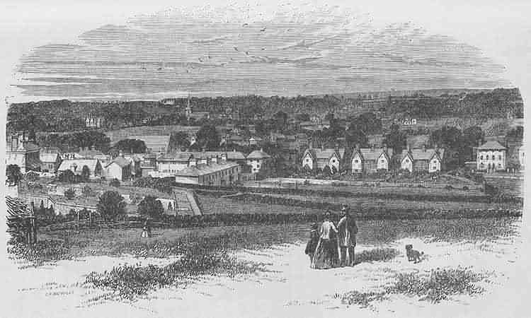 View of Uckfield from the South - 1871