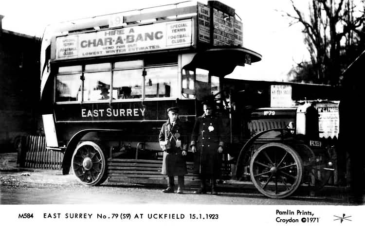 East Surrey Bus No 79 - 15th Jan 1923