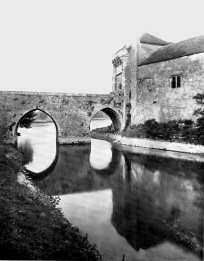 Leeds Castle - the bridge approach - c 1930