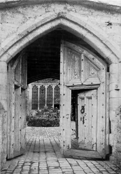 Ightham Mote - looking into the courtyard - c 1930