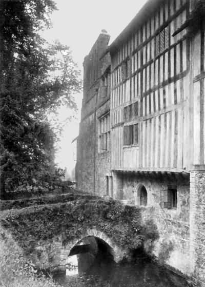 Ightham Mote - the back of the house - c 1930