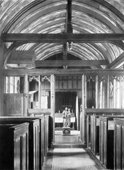 Ightham Mote - the Tudor Chapel - c 1930