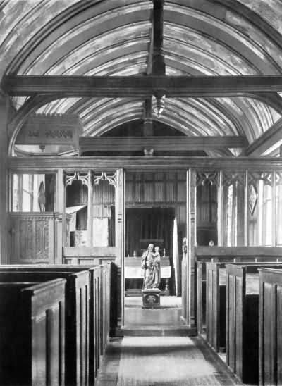 Ightham Mote - the Tudor Chapel - c 1930