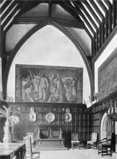 Ightham Mote - the 14th century hall - c 1930