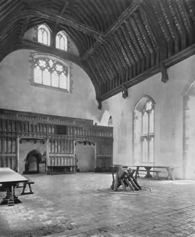 Penshurst - inside the great hall - c 1930
