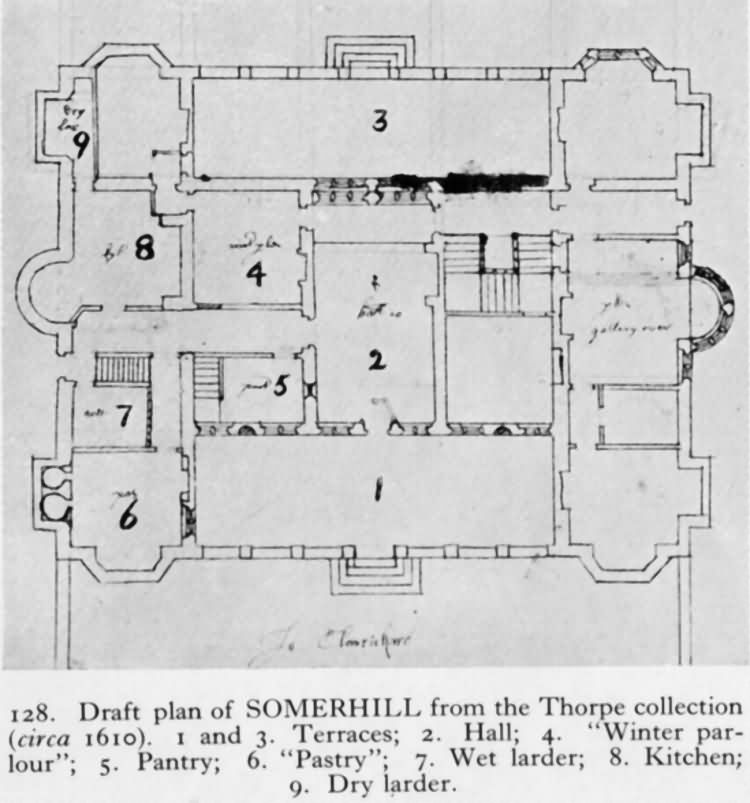 Somerhill - draft plan - c 1930