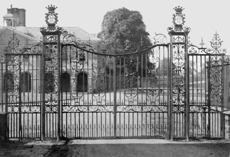 Chevening - 18th century wrought-iron gate - c 1930