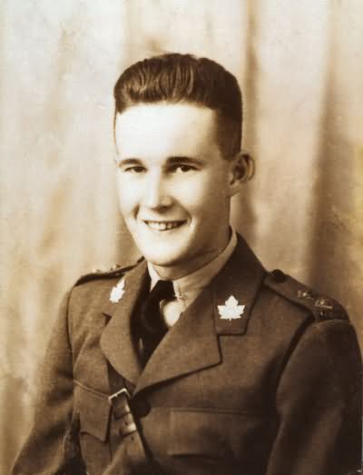 Eric Alfred Harman at 20, served in The Regina Rifles as Captain - 1940