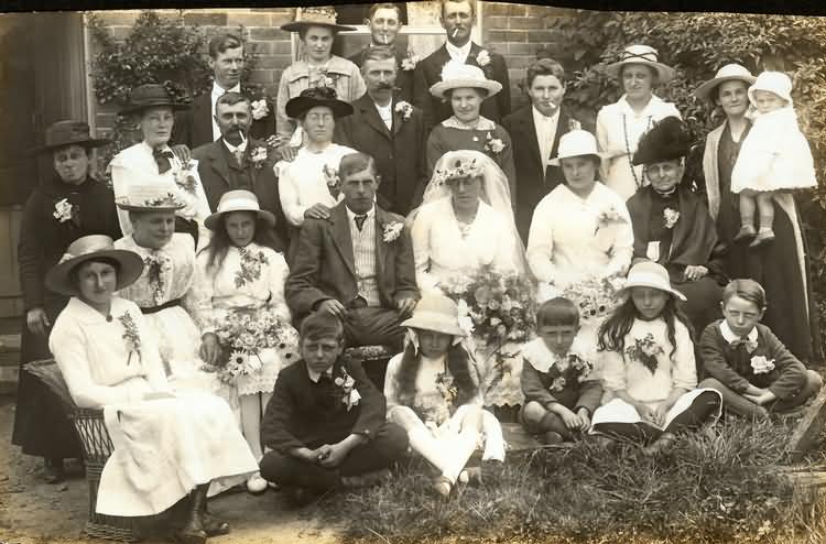 George and Alice Barnes Wedding - 1919