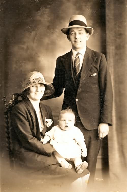 Fred Harman and his Parents - 1929