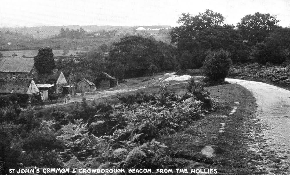 St Johns Common & Crowborough Beacon, from The Hollies - 1910