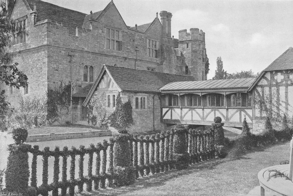 The Connecting Bridge, Hever Castle - 1907