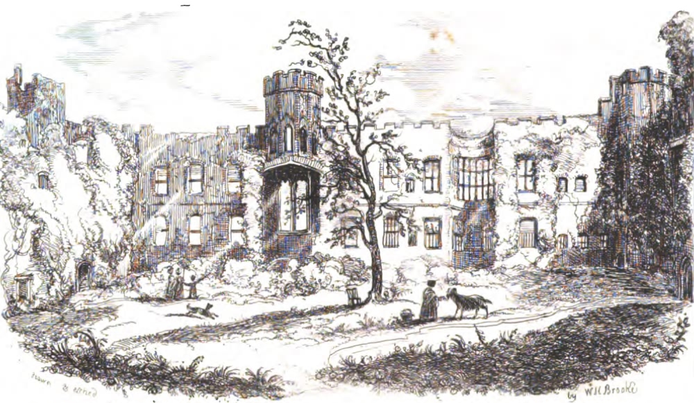 Interior of Herstmonceux Castle East side - 1851