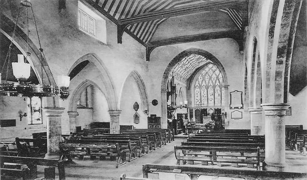 Interior of St Margarets Church - c 1929