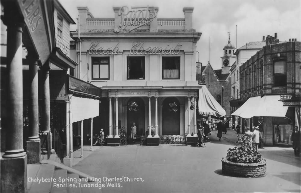 Chalybeate Spring and King Charles Church, Pantiles - c 1930