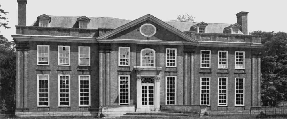 Bradbourne, Larkfield - the west front - c 1930