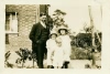 Charles and Agnes Barrow with Hazel and Dennis and friend, Vine Cottage