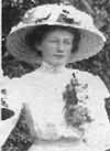 Ella Harman at 19 as bridesmaid for the wedding of her brother Ernest to Kate