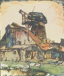 Crowborough Mill by Frank Brangwyn