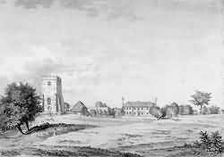 Withyham's church and parsonage in 1783